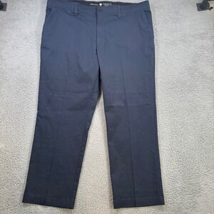 Oak Hill Mens Straight Fit Tech Pant Navy Blue 46x30 DXL Performance Chino